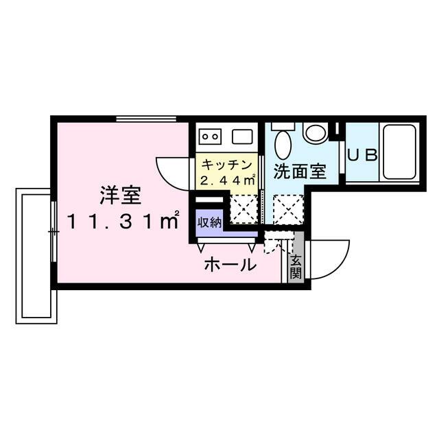 Ａｆｉｎｉｓ湘南 201号室 間取り