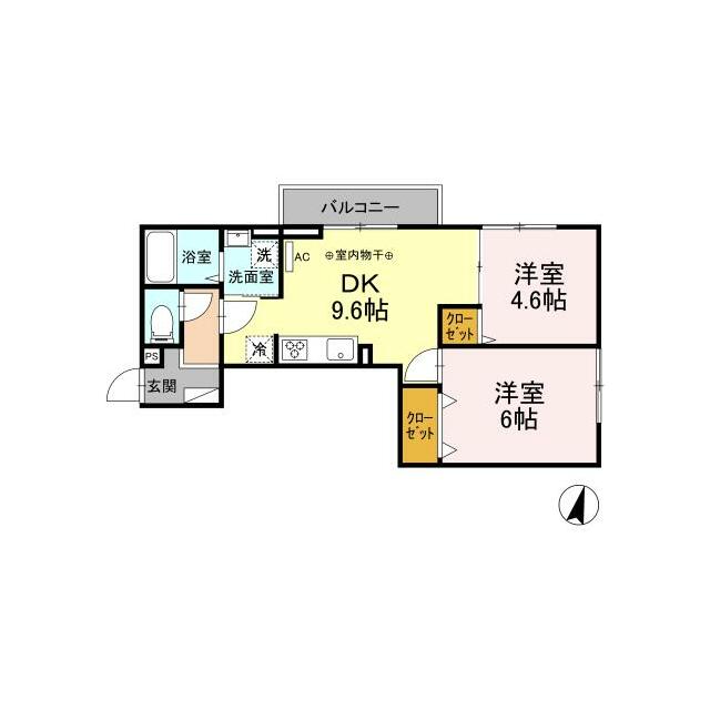 Garden大黒屋 301号室 間取り