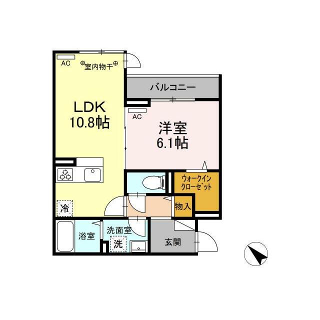 GRAND湘南 B棟 302号室 間取り