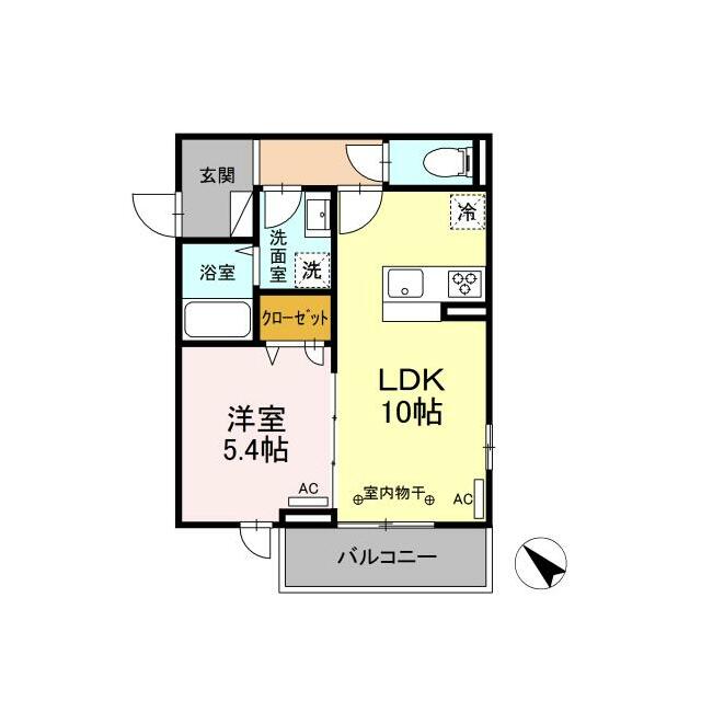 GRAND湘南 B棟 205号室 間取り