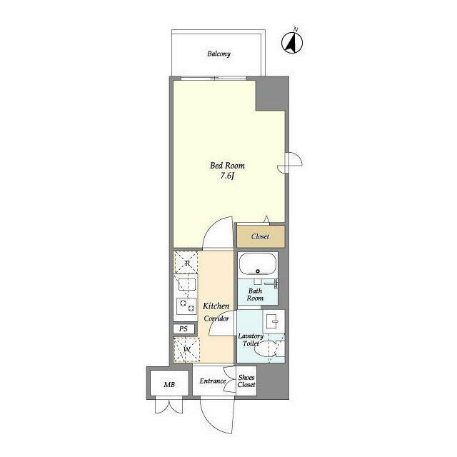 LIME RESIDENCE HIRATSUKA WEST 301号室 間取り