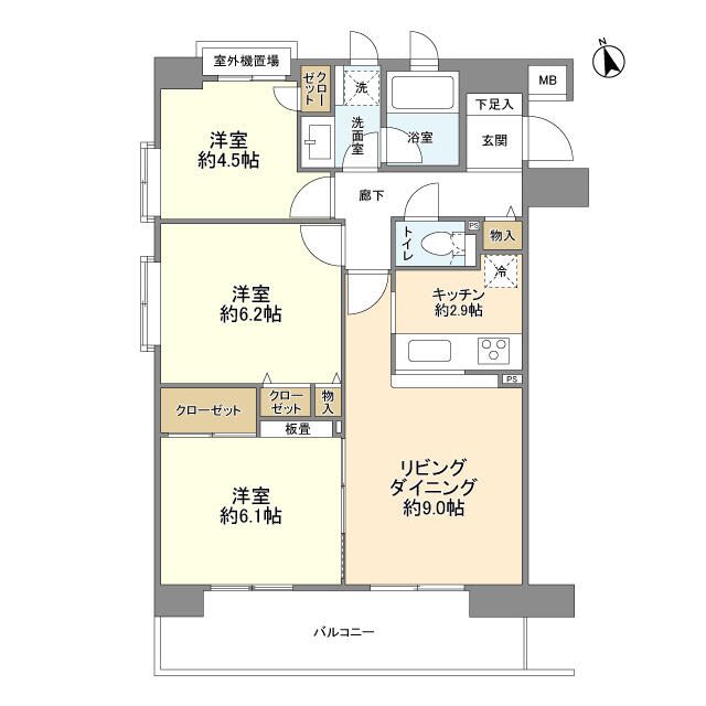 ランドール藤沢鵠沼 1101号室 間取り