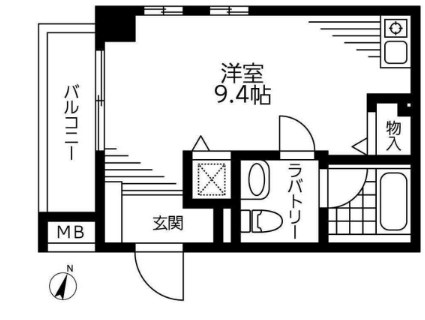 サンアエリア 203号室 間取り