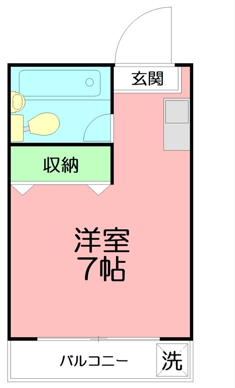 メゾン・ド・ブラン東海大学前AB A204号室 間取り