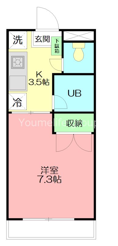 プロスペリティ旭湘南 102号室 間取り