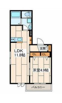 コンフェスト江の島 201号室 間取り