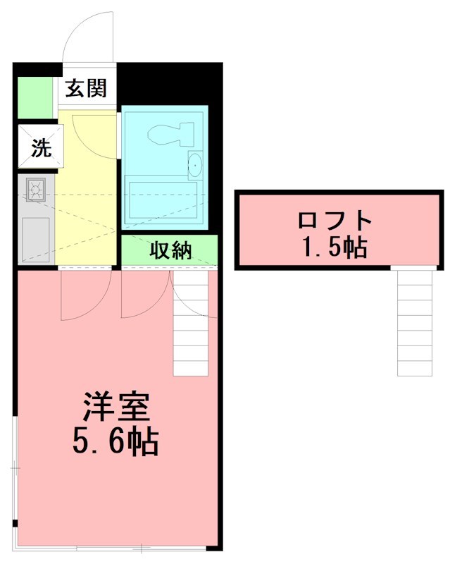 パストラーレ 203号室 間取り