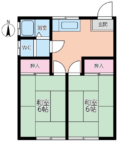 高橋第3 202号室 間取り