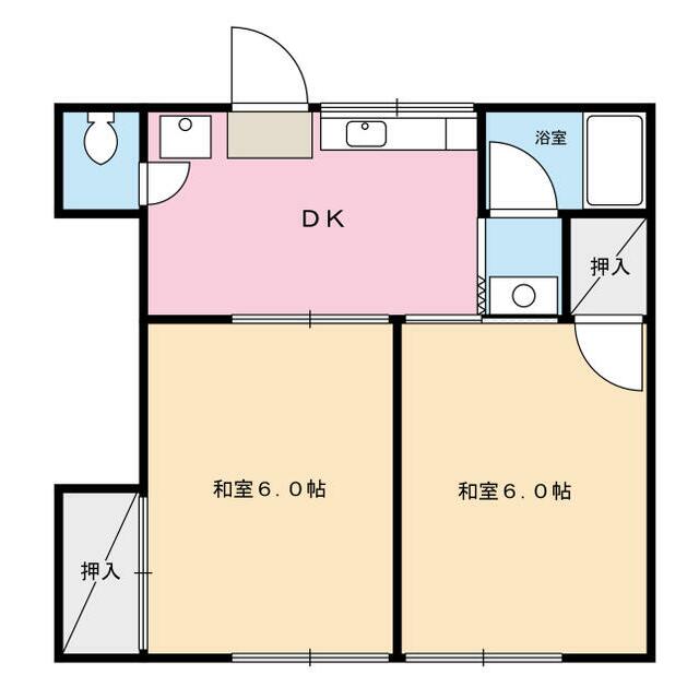 芦谷シオン 203号室 間取り
