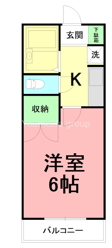 インカントリー1999 204号室 間取り