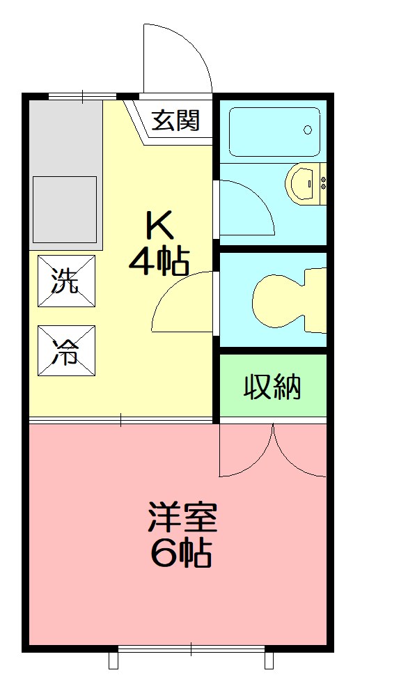 ローゼンハイム松枝 208号室 間取り