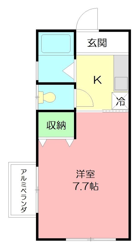らぼ 201号室 間取り