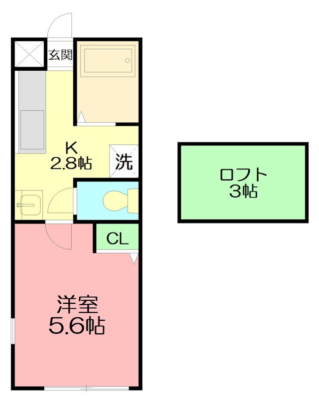 ラヴィータ湘南  205号室 間取り