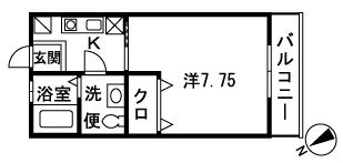 レントラ 103号室 間取り