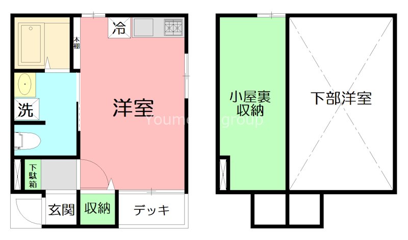 lifeship B(ライフシップビー) B14号室 間取り