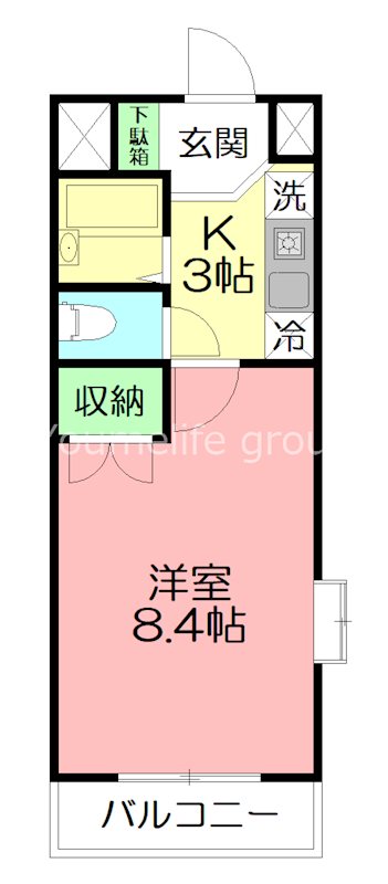 エクセルI 401号室 間取り