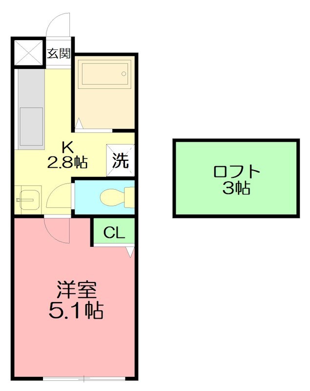 ラヴィータ湘南 205号室 間取り