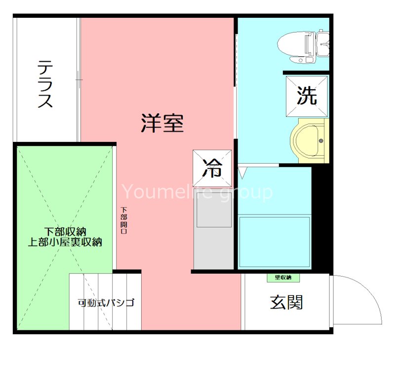 ミネルバ 103号室 間取り