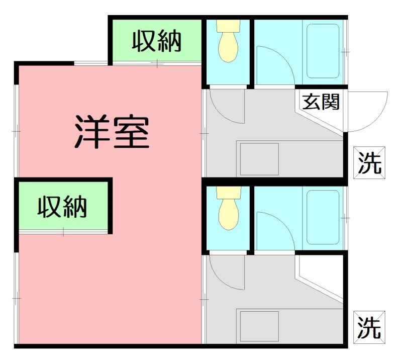 コーポ司第一 202号室 間取り