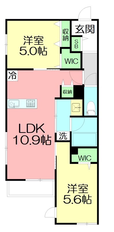 湘南台　メゾン　フォーサイト 303号室 間取り
