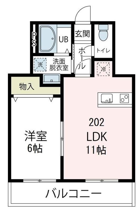 エターナル湘南 202号室 間取り