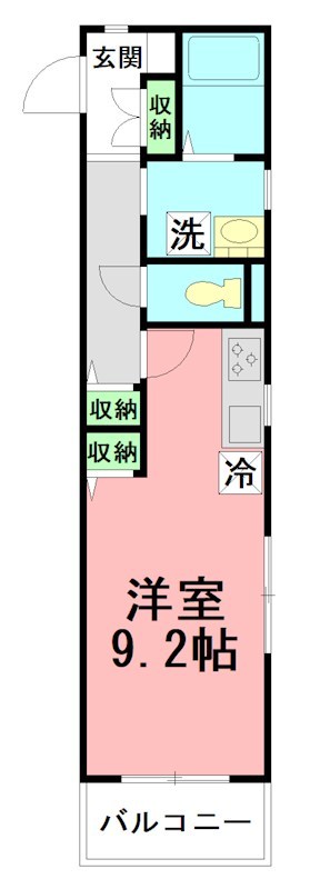 ヴィラ湘南 0106号室 間取り