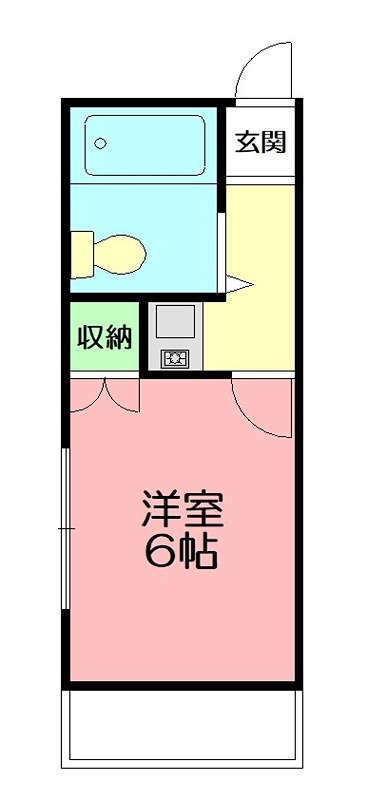 コンサートワン 201号室 間取り
