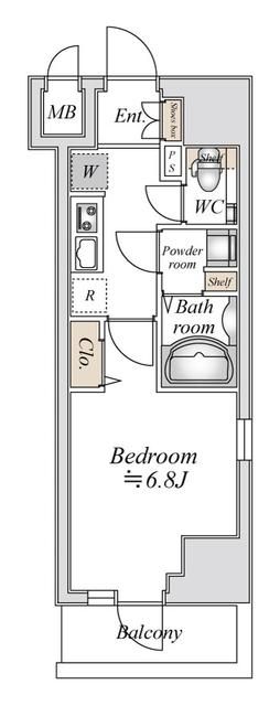 小田急伊勢原駅前マンション 707号室 間取り