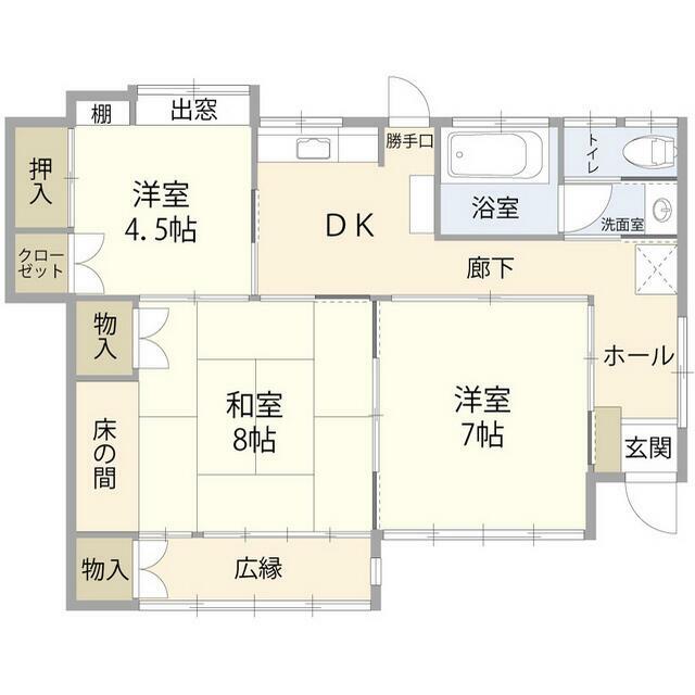 平塚市東八幡１丁目戸建（０２１１５２） 間取り