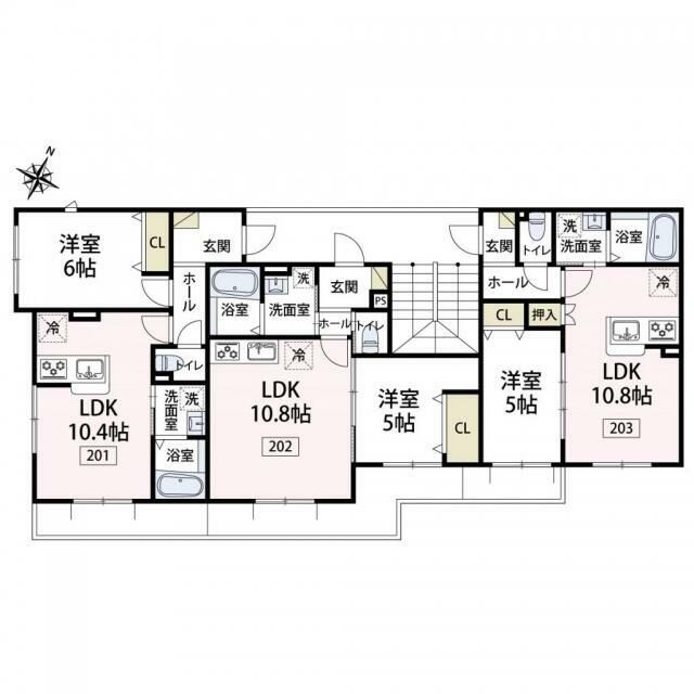 ミモザ・コート ベランダ