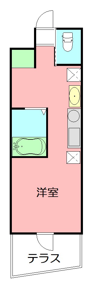Ｔｈｅ　Ｔｅｒｒａｃｅ鵠沼藤ヶ谷 103号室 間取り