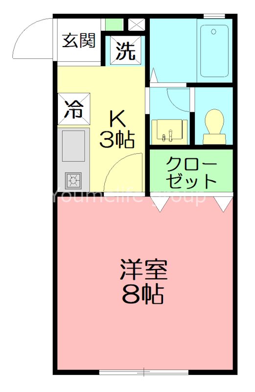 リュエル湘南 206号室 間取り