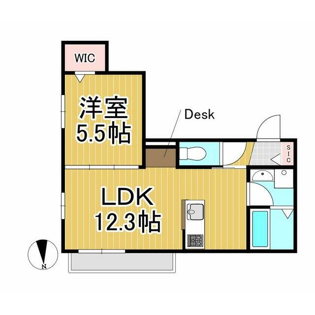 Ｌａｕｌｅａ湘南茅ヶ崎 202号室 間取り