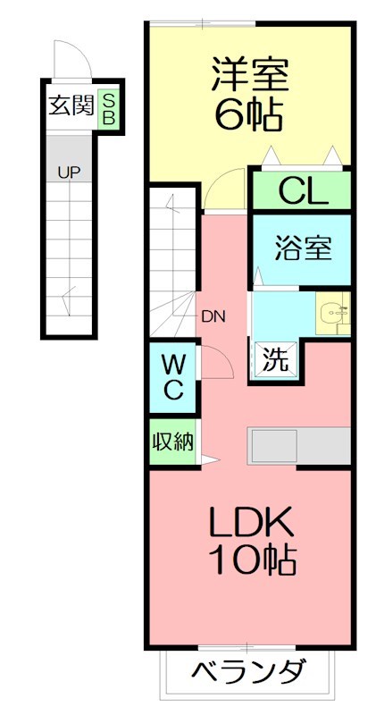 ジュネス広貴 201号室 間取り