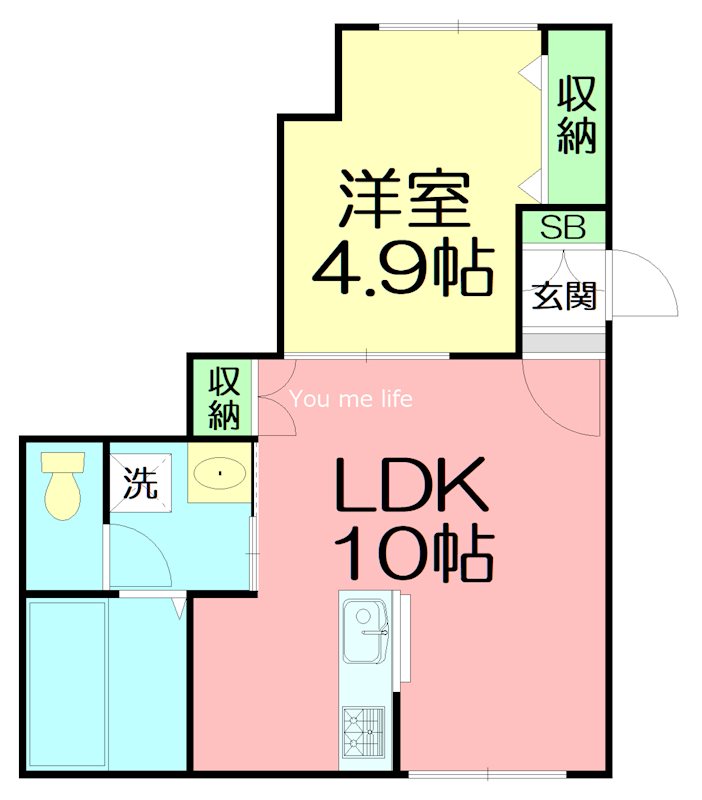 Onett 101号室 間取り