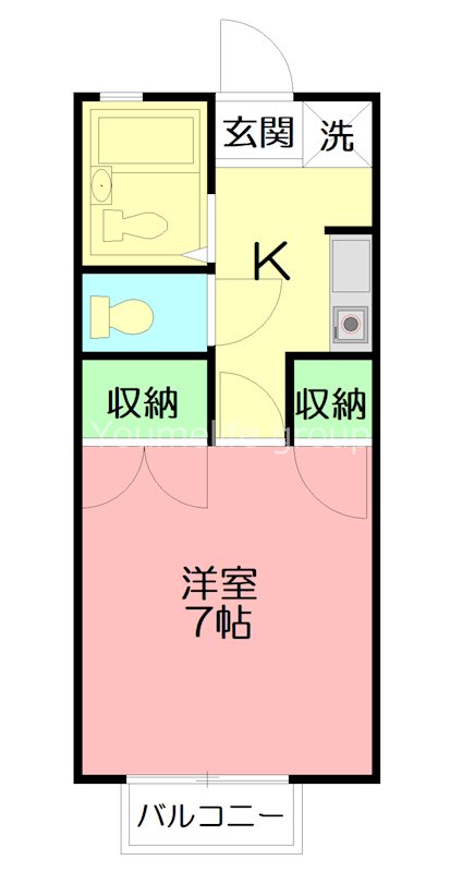 ハイムS 205号室 間取り