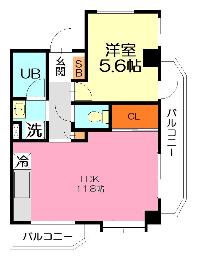 エクセル小塚 201号室 間取り