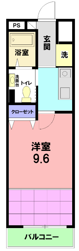 ブルードゥシエル 304号室 間取り