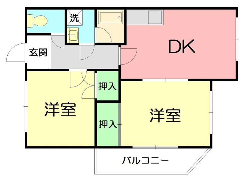 相湘第７ビル 402号室 間取り