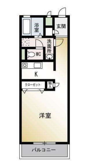 グリーンハイツ茅ヶ崎 104号室 間取り
