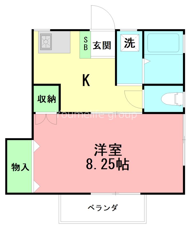 ウッドベル21 101号室 間取り