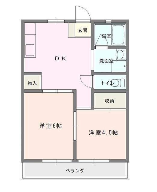 パルデンス松尾B 102号室 間取り