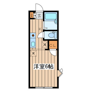 コーポ田中 201号室 間取り