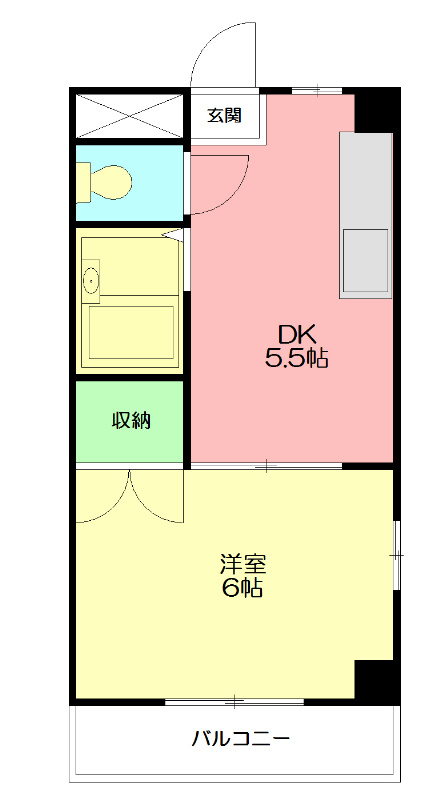 第三藤ビル 401号室 間取り