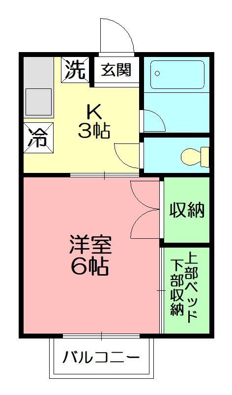 ドルフフロイデ 203号室 間取り