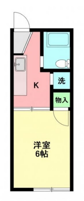 ＤＩⅤＩＮＥ　戸塚町 106号室 間取り