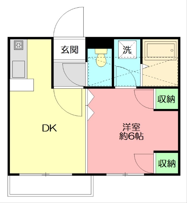 フジパレス湘南五番館 101号室 間取り