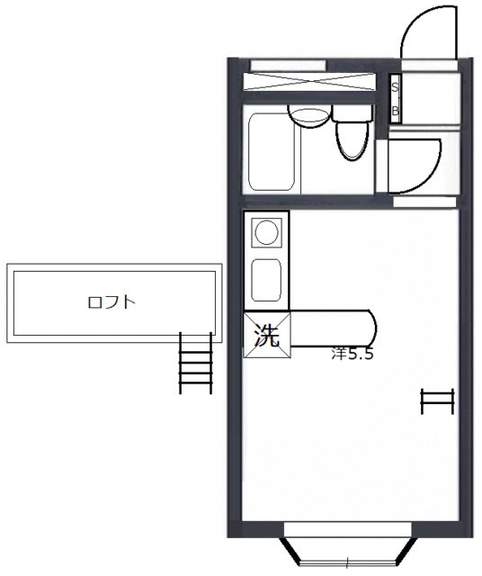 ベルピア平塚第8 205号室 間取り