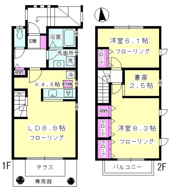 デザインコート鎌倉 A号室 間取り