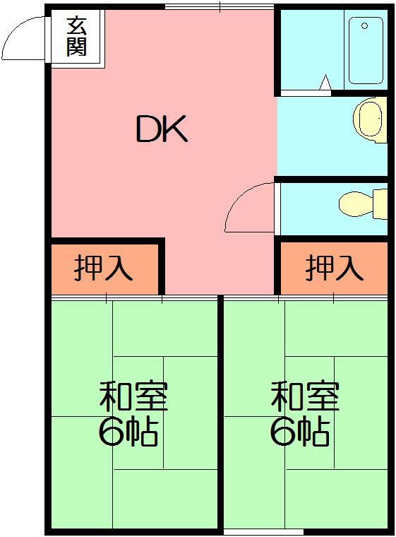 いづみハイツ 203号室 間取り